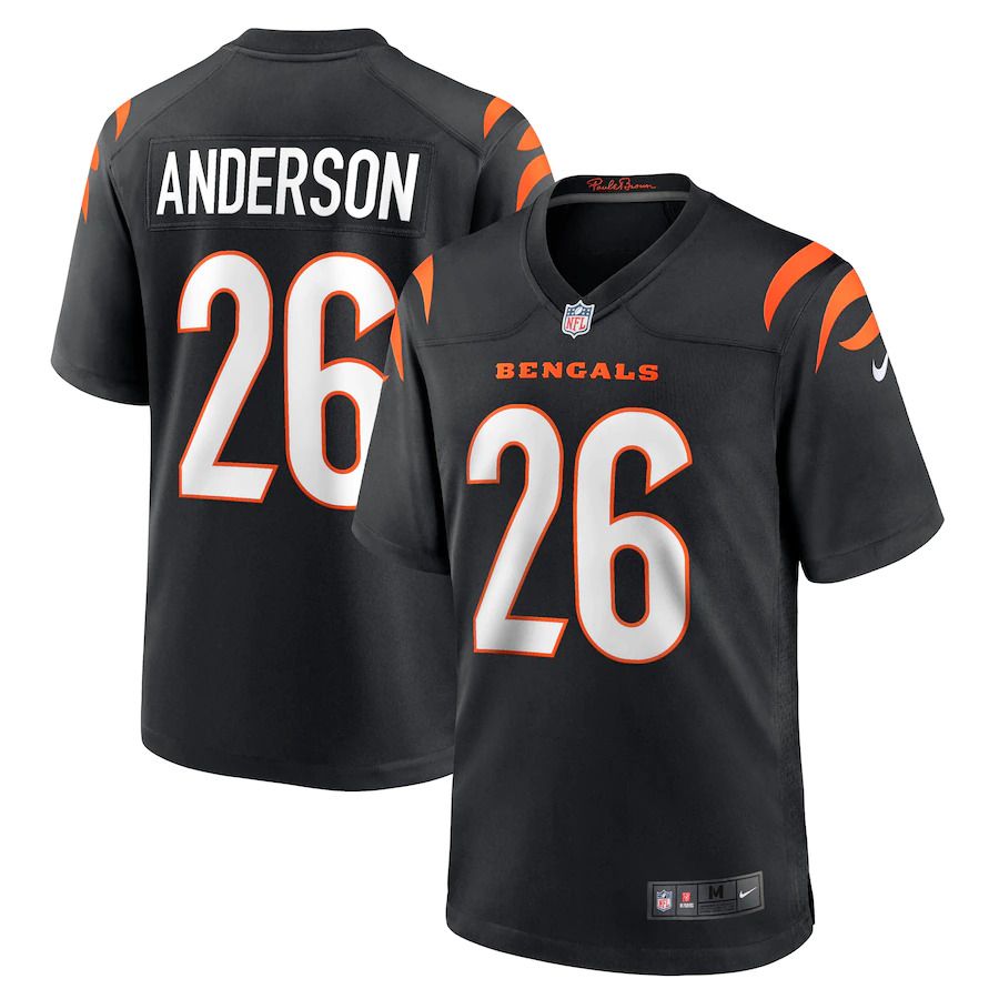 Men Cincinnati Bengals #26 Tycen Anderson Nike Black Game Player NFL Jersey